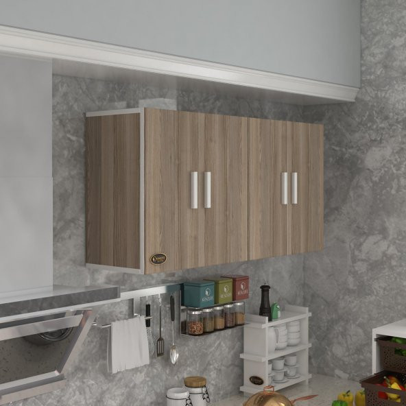 Kenzlife hazır mutfak merta crd 060*120*22 mutfak banyo dolabı kapaklı raflı