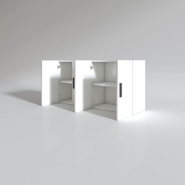 Kenzlife hazır mutfak merta byz 060*120*22 mutfak banyo dolabı kapaklı raflı - 2