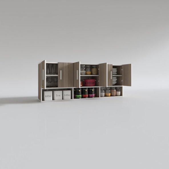 Kenzlife hazır mutfak vice crd 060*180*22 mutfak banyo dolabı kapaklı raflı - Resim 3