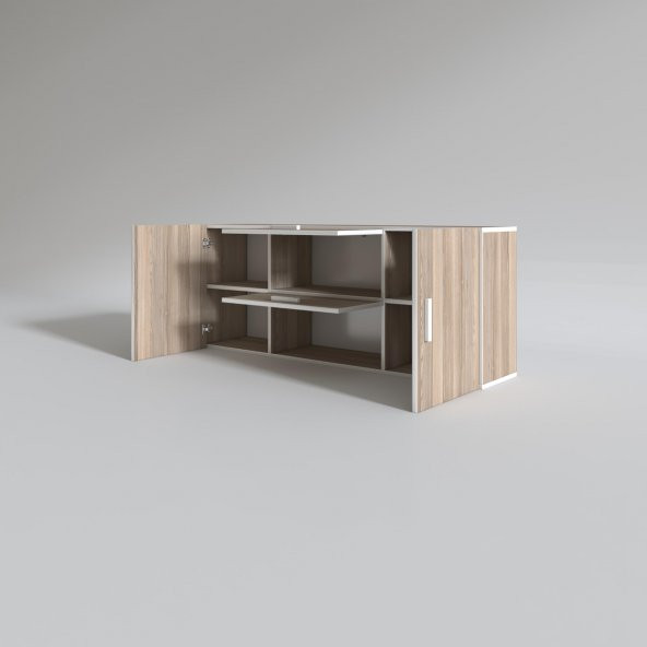 Kenzlife hazır mutfak lucida crd 060*150*22 mutfak banyo dolabı kapaklı raflı - 3