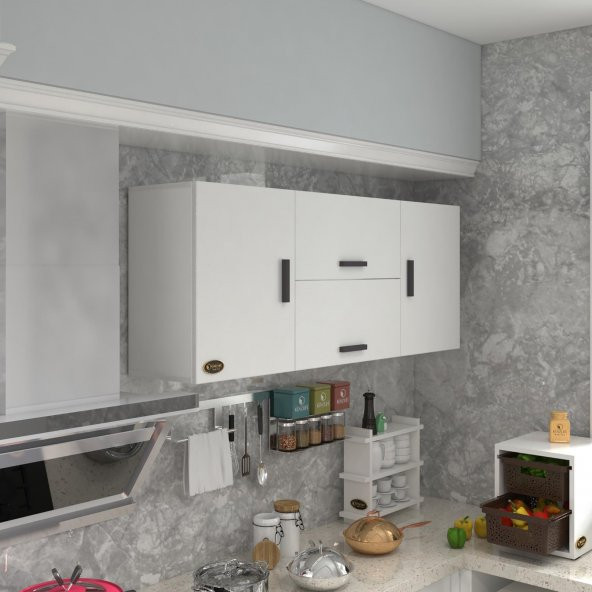 Kenzlife hazır mutfak lucida byz 060*150*22 mutfak banyo dolabı kapaklı raflı