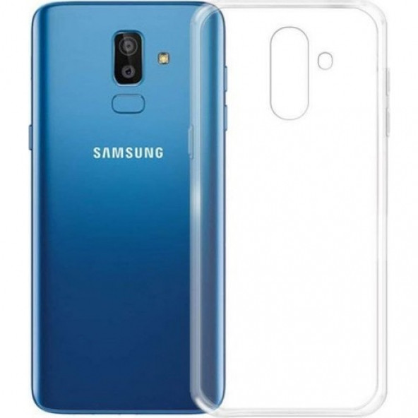 Samsung Galaxy J8 Süper Soft Şeffaf Silikon Kılıf