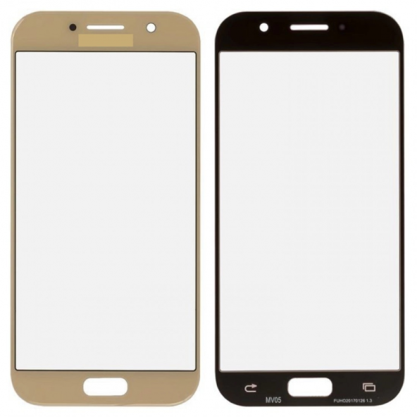 Kadrioğlu Galaxy A520 A5 2017 Ocalı Dokunmatik Ön Cam Lens Gold