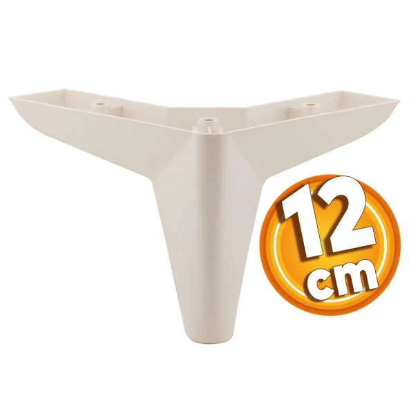 Napoli Lüks Mobilya Kanepe Sehpa Puf Koltuk Ayağı 12 Cm Krem Baza Ayakları ürün görseli