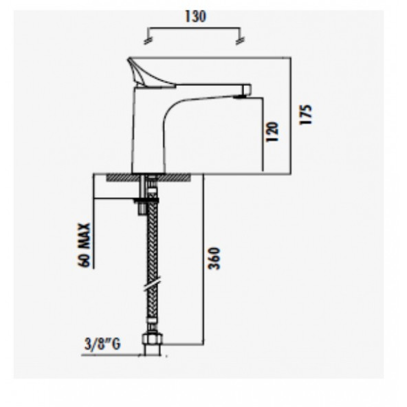 Creavit IF1500 Infinity Lavabo Armatürü - 2