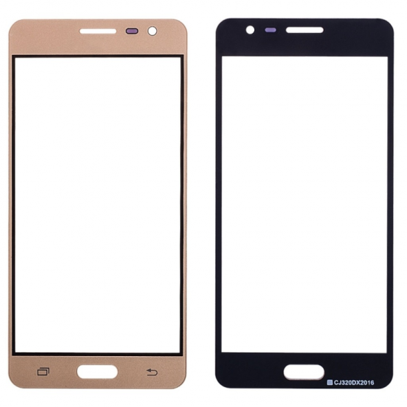 Kadrioğlu Galaxy J210 J2 Pro 2016 Dokunmatik Ön Cam Lens Gold - 1