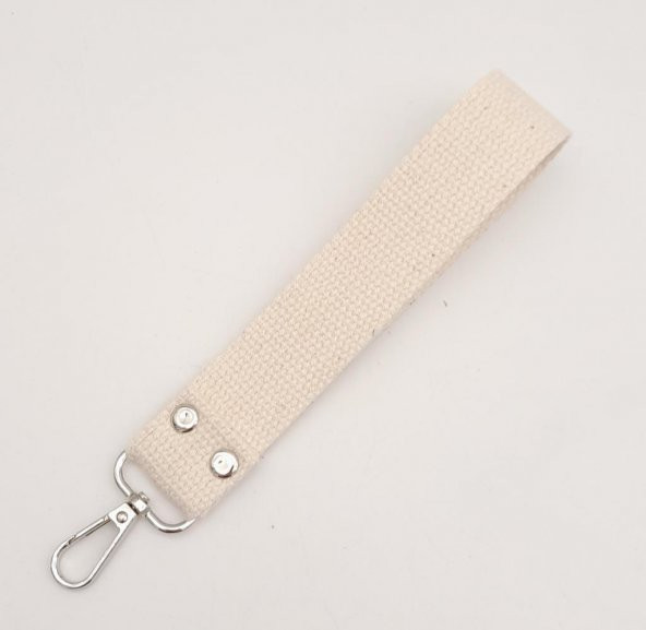 Angel Çanta Aksesuar Krem Pamuklu Kolon Elcik Gümüş Metalli - 3