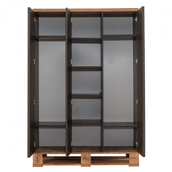 Setay Genç Odası, Pallet Genç Odası Takımı, Dolap - Karyola - Komodin - Masa - Şifonyer - Kitaplık - 5
