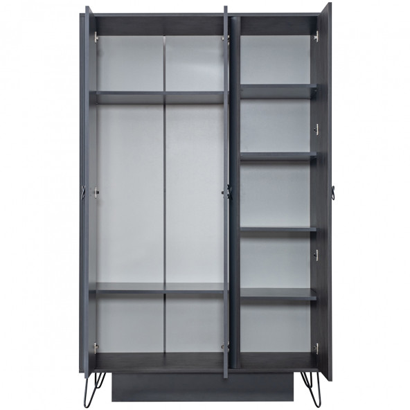 Setay Genç Odası, Black Genç Odası Takımı - Dolap, Karyola, Komodin, Çalışma Masası - 5