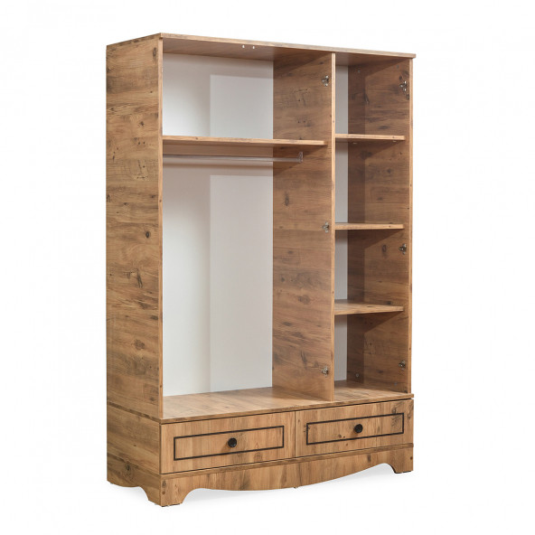 Setay Papatya Genç Odası - 3 Kapaklı Dolap - 2