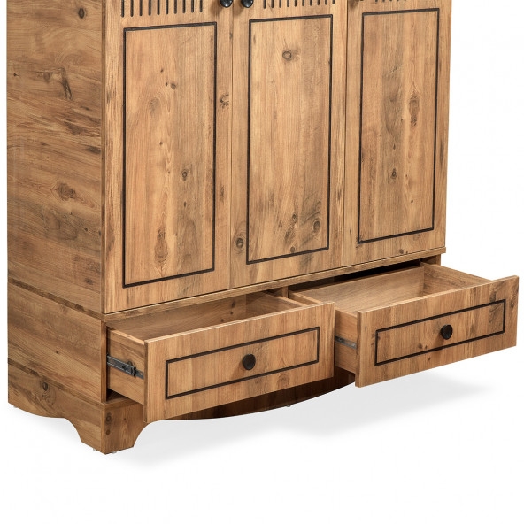 Setay Papatya Genç Odası - 3 Kapaklı Dolap - 3