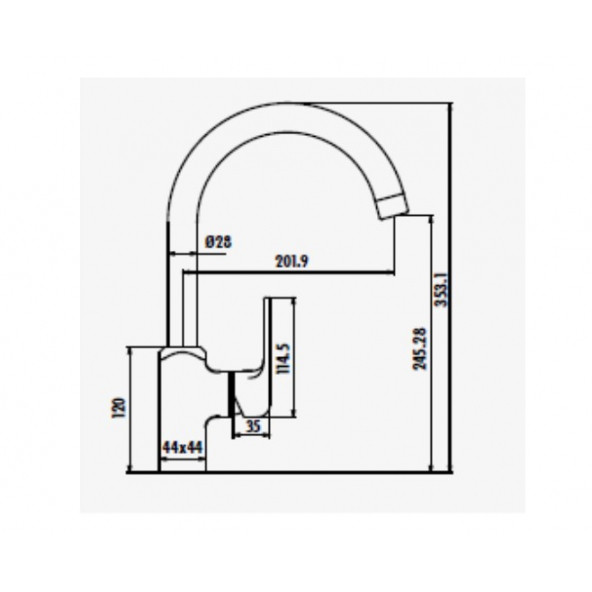 Creavit CT8500 City Mutfak Armatürü - 2