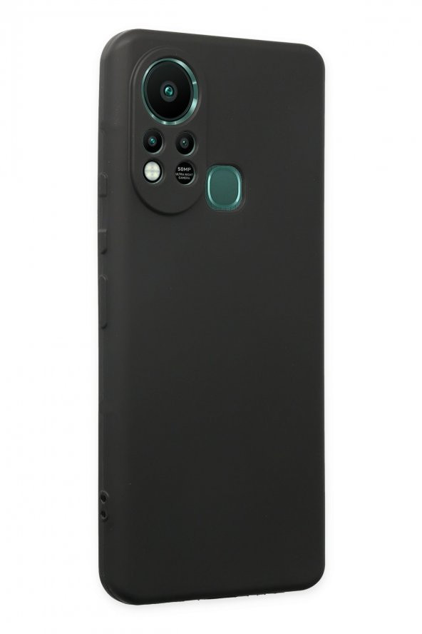 İnfinix Hot 11S Kılıf Yumuşak Dokulu Silikon  - Siyah - 2