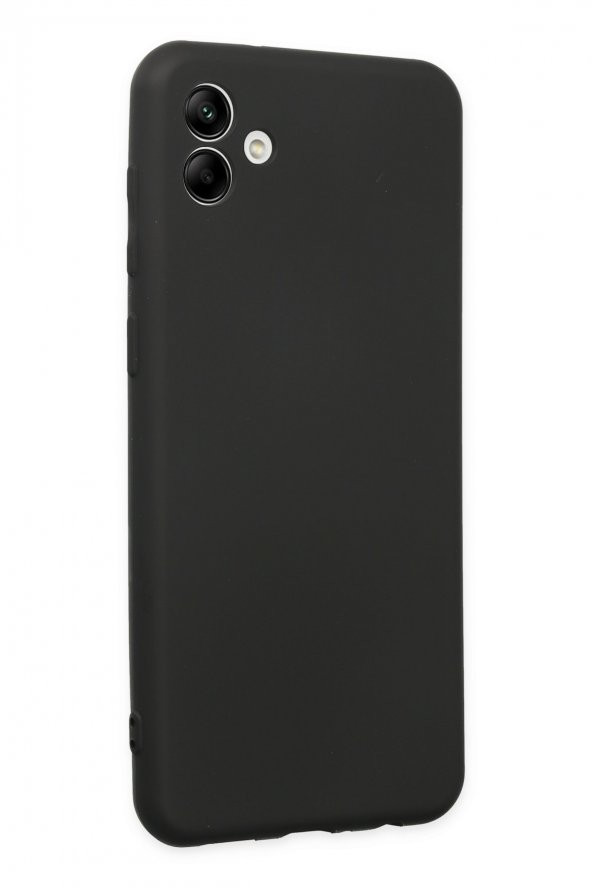 Samsung Galaxy A04 Kılıf Yumuşak Dokulu Silikon  - Siyah - Resim 2