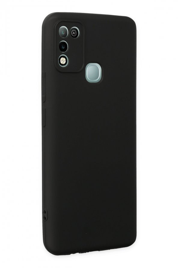 İnfinix Hot 10 Play Kılıf Yumuşak Dokulu Silikon  - Siyah - Resim 2