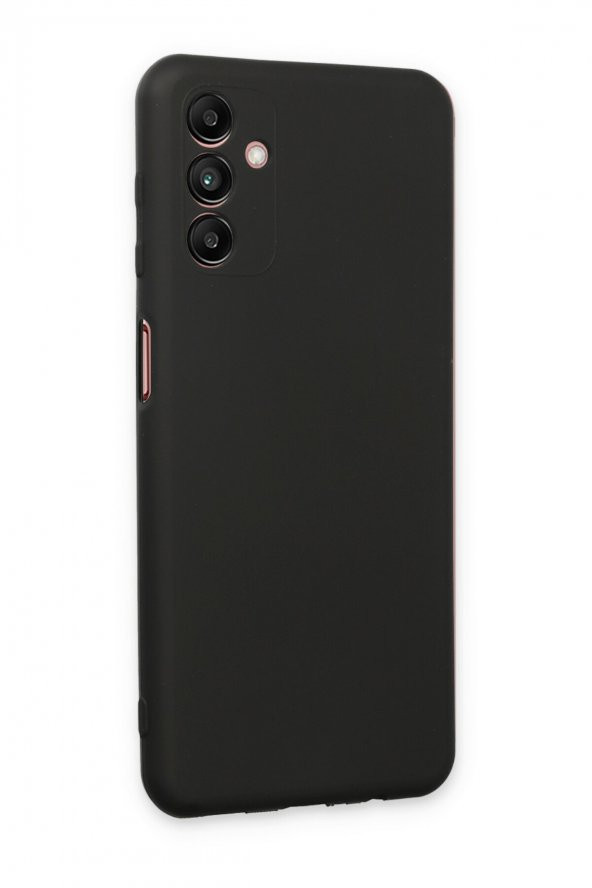 Samsung Galaxy A04S Kılıf Yumuşak Dokulu Silikon  - Siyah - 2