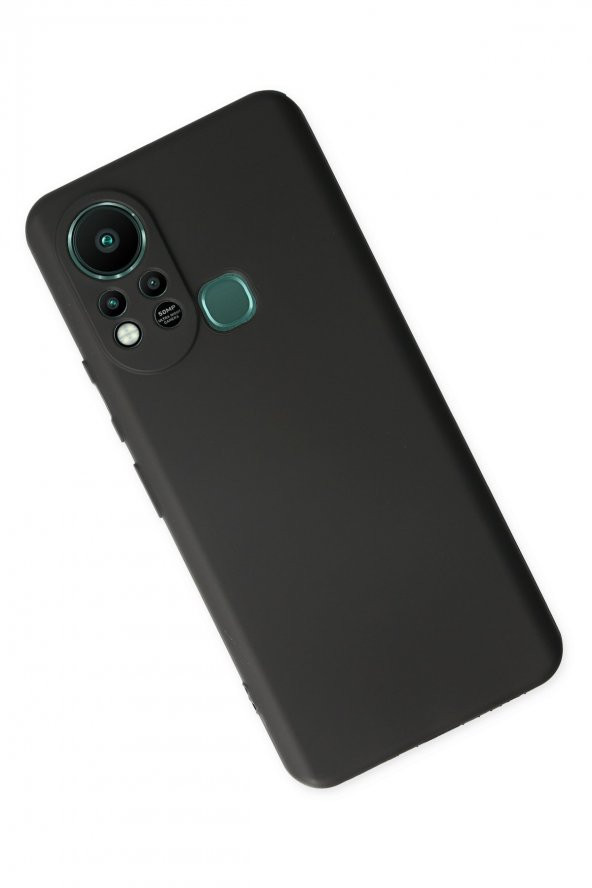 İnfinix Hot 11S Kılıf Yumuşak Dokulu Silikon  - Siyah - 3