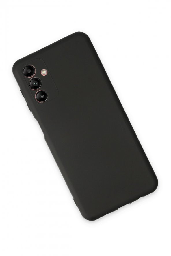 Samsung Galaxy A04S Kılıf Yumuşak Dokulu Silikon  - Siyah - 3