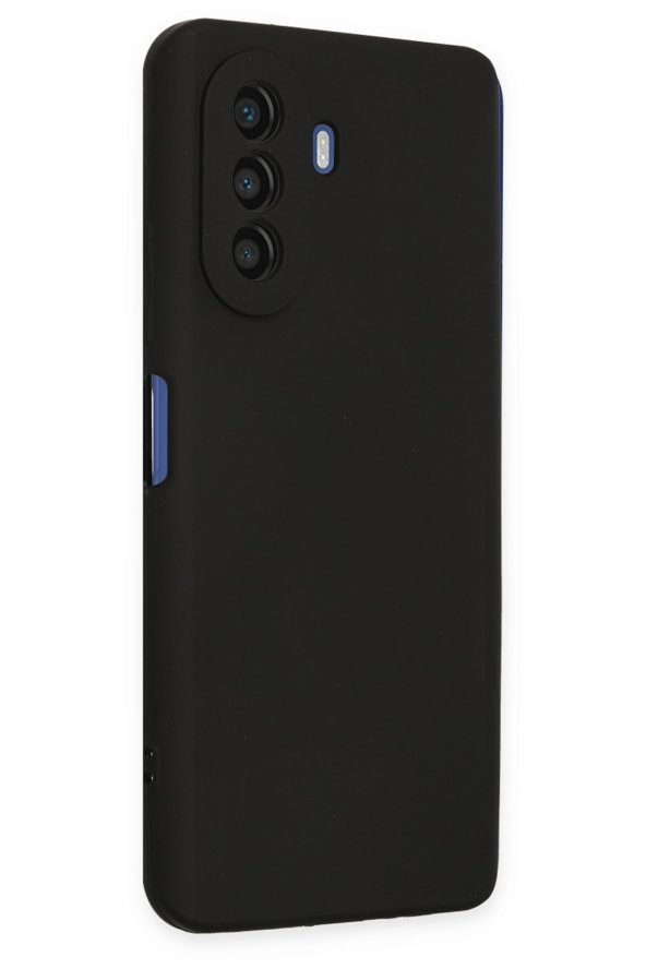 Huawei Nova Y70 Kılıf Yumuşak Dokulu Silikon  - Siyah - Resim 3