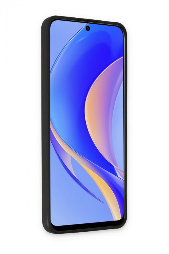 Huawei Nova Y90 Kılıf Yumuşak Dokulu Silikon  - Siyah - Resim 4