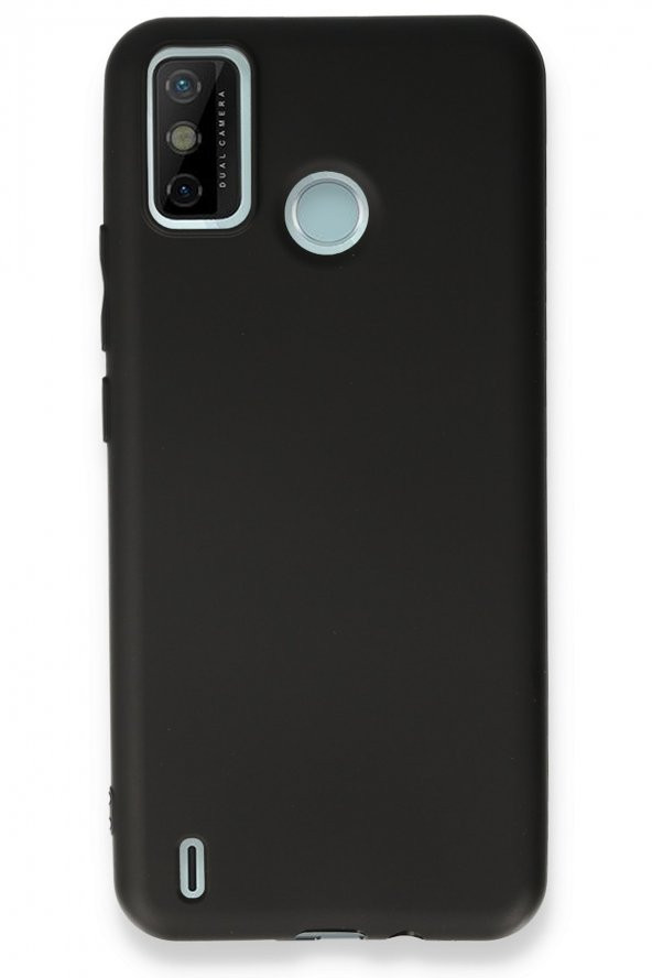 Techno Spark 6 Go Kılıf Yumuşak Dokulu Silikon  - Siyah ürün görseli