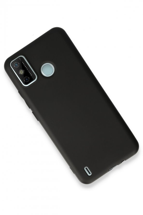 Techno Spark 6 Go Kılıf Yumuşak Dokulu Silikon  - Siyah - Resim 2