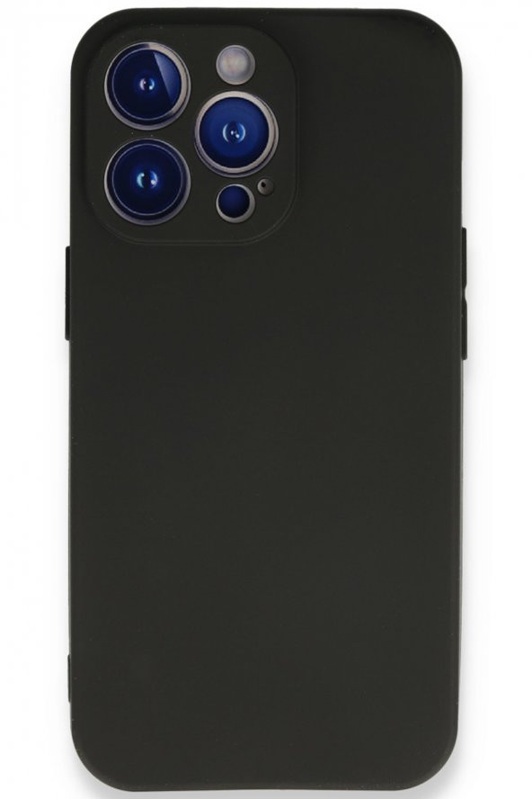 iPhone 14 Pro Kılıf Yumuşak Dokulu Silikon  - Siyah ürün görseli