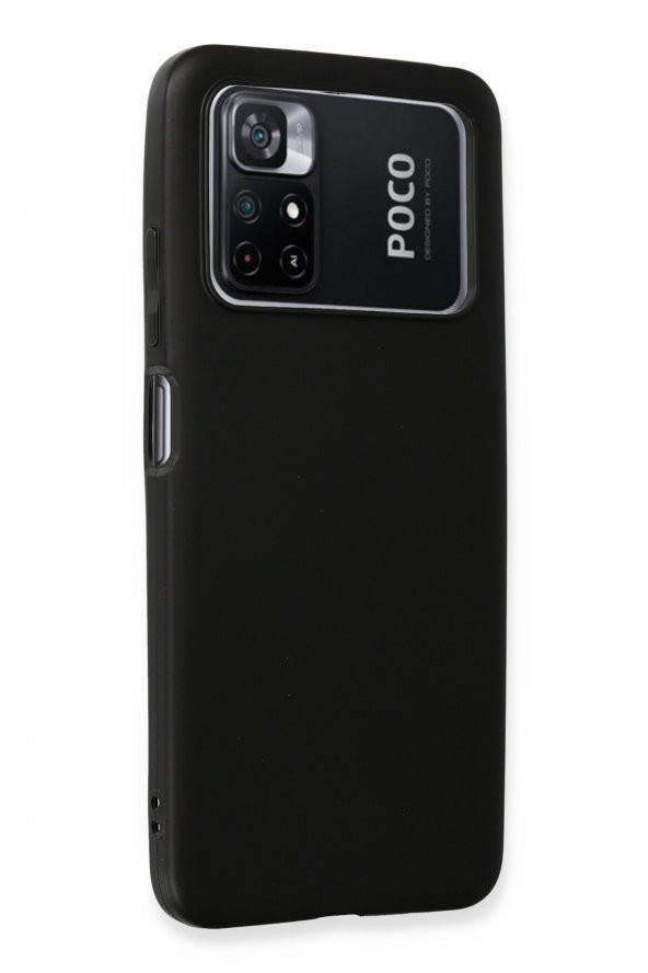 Xiaomi Poco M4 Pro 4G Kılıf Yumuşak Dokulu Silikon  - Siyah - 2