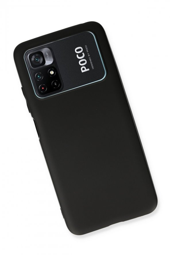 Xiaomi Poco M4 Pro 4G Kılıf Yumuşak Dokulu Silikon  - Siyah - 3