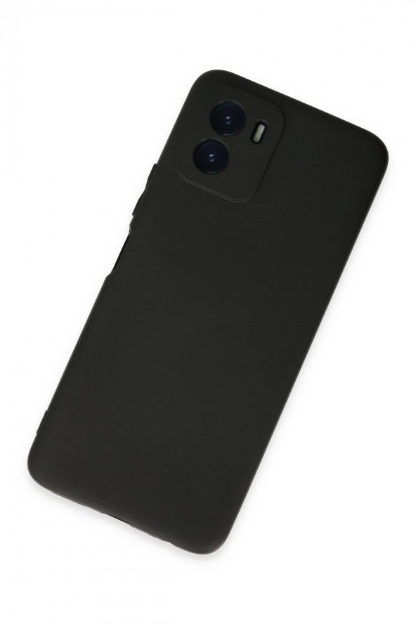 Vivo Y15S Kılıf Yumuşak Dokulu Silikon  - Siyah - Resim 3