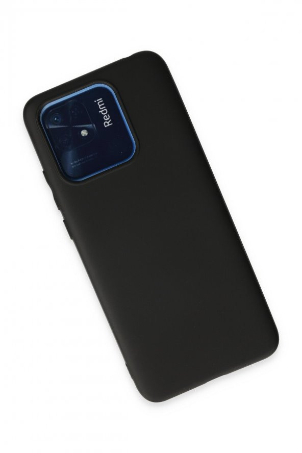 Xiaomi Redmi 10C Kılıf Yumuşak Dokulu Silikon  - Siyah - 2