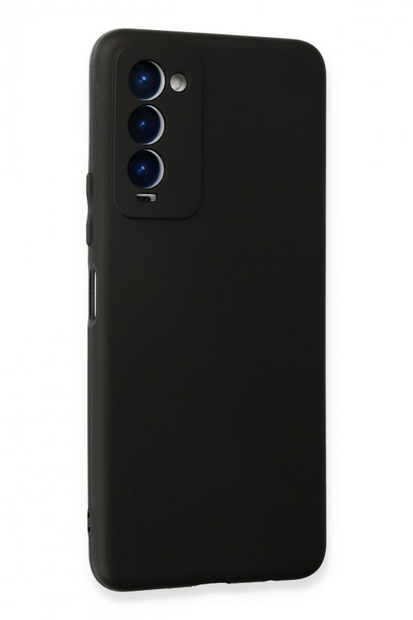 Techno Camon 18 Kılıf Yumuşak Dokulu Silikon  - Siyah - 2