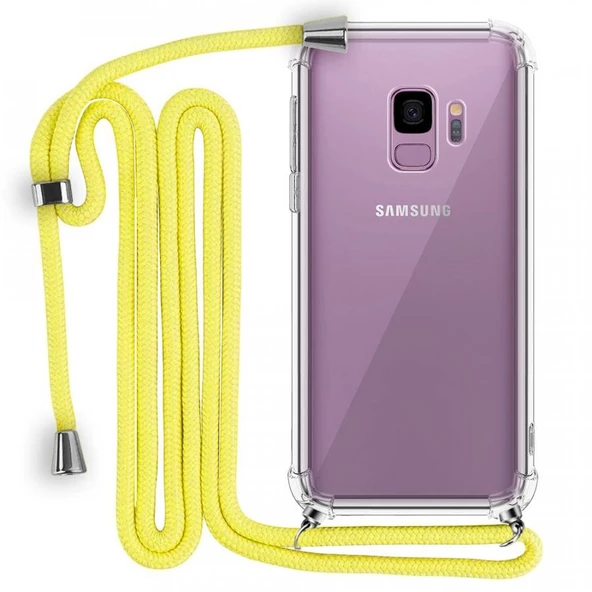 Samsung Galaxy S9 Plus Boyun Askılı Şeffaf Tank Kılıf ürün görseli 1