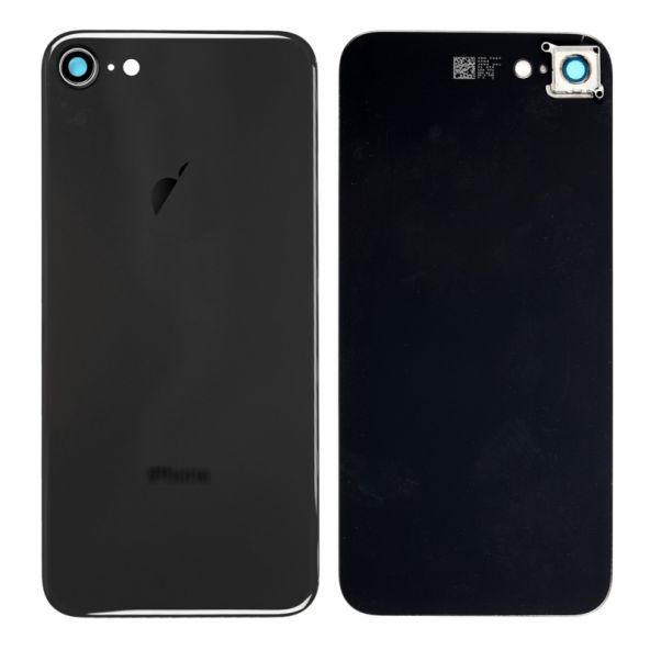 Kadrioğlu İPhone 8G Arka Pil Kapağı Full Kamera Lensli Siyah