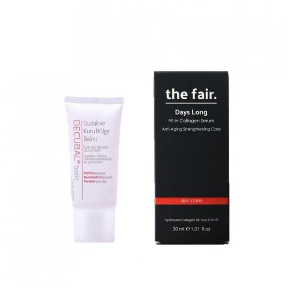 The Fair Days Long Yaşlanma Karşıtı Serum 30ML + Decubal Dudak Bakım Kremi 30ML 2li Set