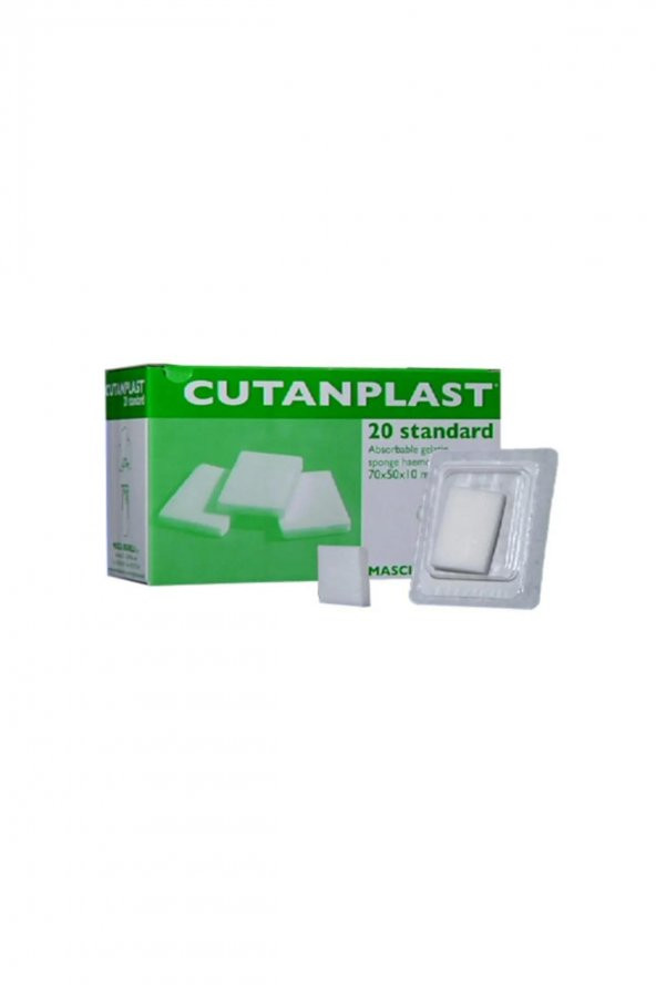 Cutanplast Spongostan Standart 70*50*10 mm Kanama Durdurucu 20li