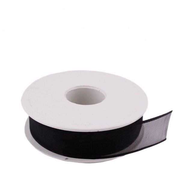 KURDELE ŞİFON 4 CM 20 MT SİYAH