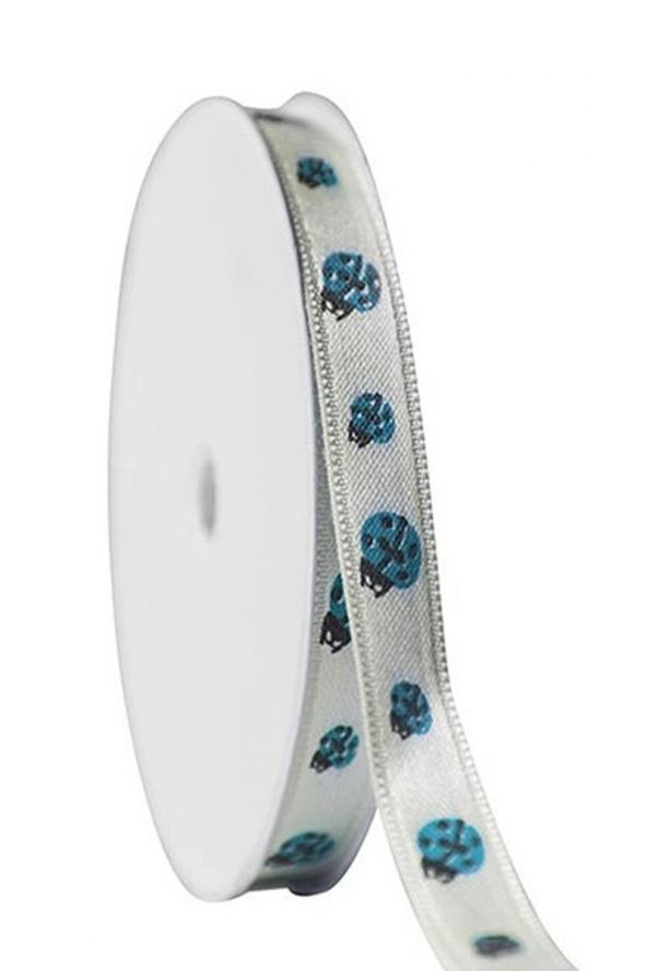 KURDELE SATEN 10 MT UĞUR BÖCEĞİ MAVİ