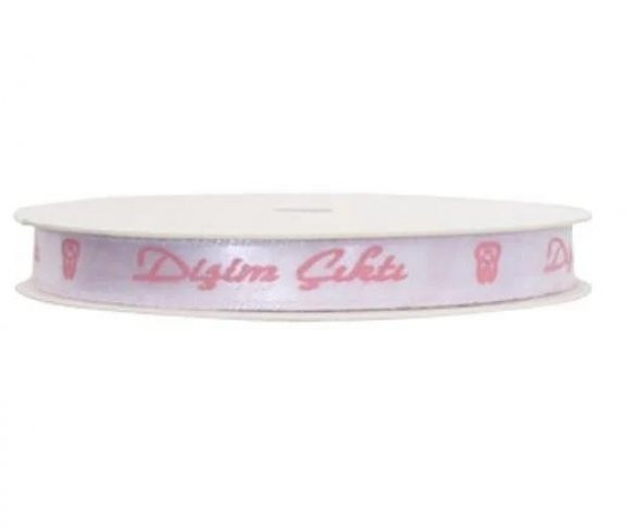 KURDELE SATEN 10 MT DİŞİM ÇIKTI  BEYAZ-PEMBE