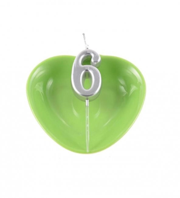 MUM RAKAM 7 CM GÜMÜŞ 6 NO
