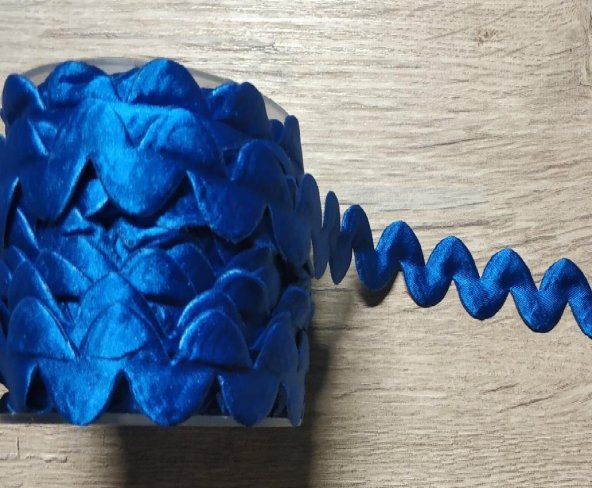 KURDELE SATEN ZİGZAG LACİVERT 20 MT