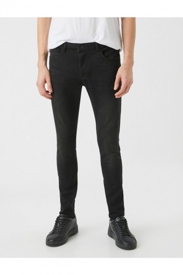 Skinny Fit Kot Pantolon - Michael Jean - Resim 3