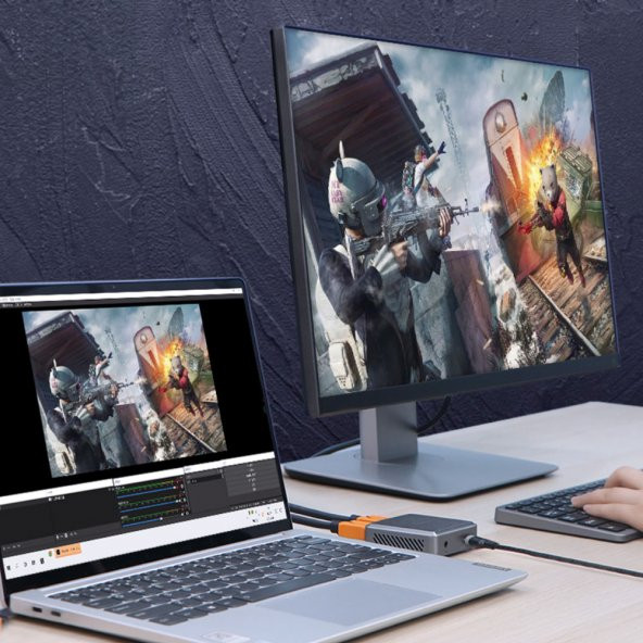 SHAZA Hagibis 4K 1080P HDMI Çoğaltıcı AUX ve Type-C Giriş Destekli - 4