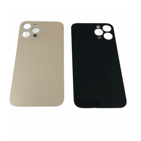 Kadrioğlu İPhone 12 Pro Max Arka Pil Kapağı Bighole Gold