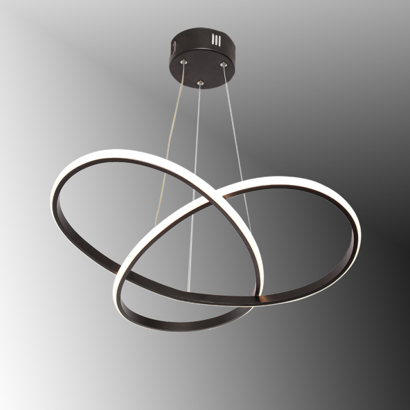 TT Aydınlatma TT310-SY  Trio Modeli Mat Siyah Led Avize - Resim 7