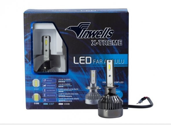 İNWELLS LED XENON AMPÜL H1 FAN SOĞUTMALI 12 VOLT