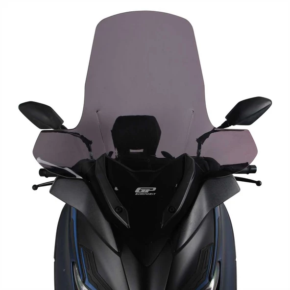 GP Kompozit Yamaha XMAX 250 / 300 / 400 2018-2023 Uyumlu Elcikli Ön Cam Füme - 7