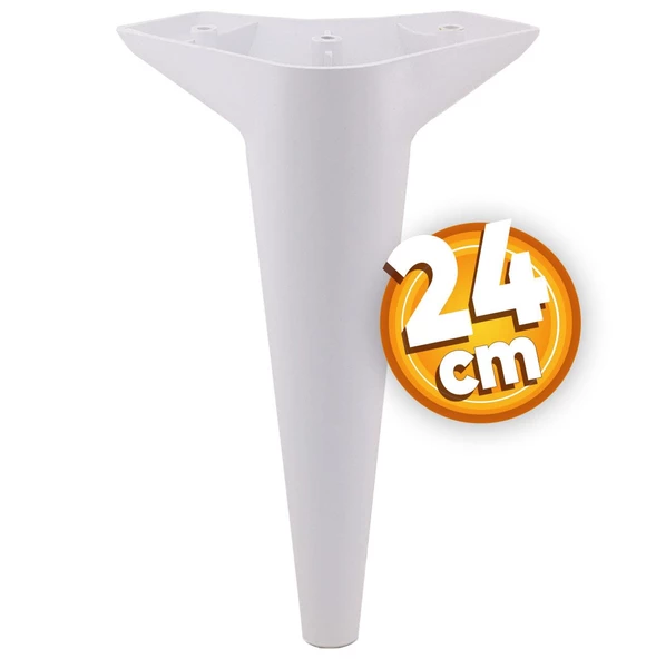 Aspen Lüks Mobilya Kanepe Koltuk Tv Ünitesi Konsol Yükseltici Ayağı Ayakları 24 Cm Beyaz Ayak