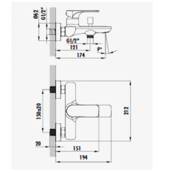 Creavit FY2500 Faye Banyo Armatürü - 2