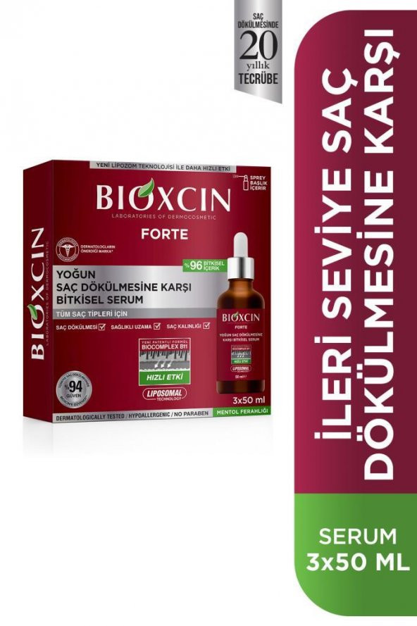 Bioxcin Forte Saç Serumu 3x50 ml
